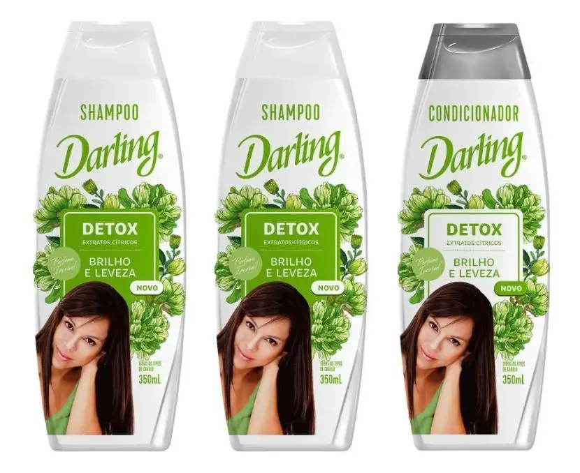 Kit Darling Detox 2 Shampoos 350ml + 1 Condicionador 350ml