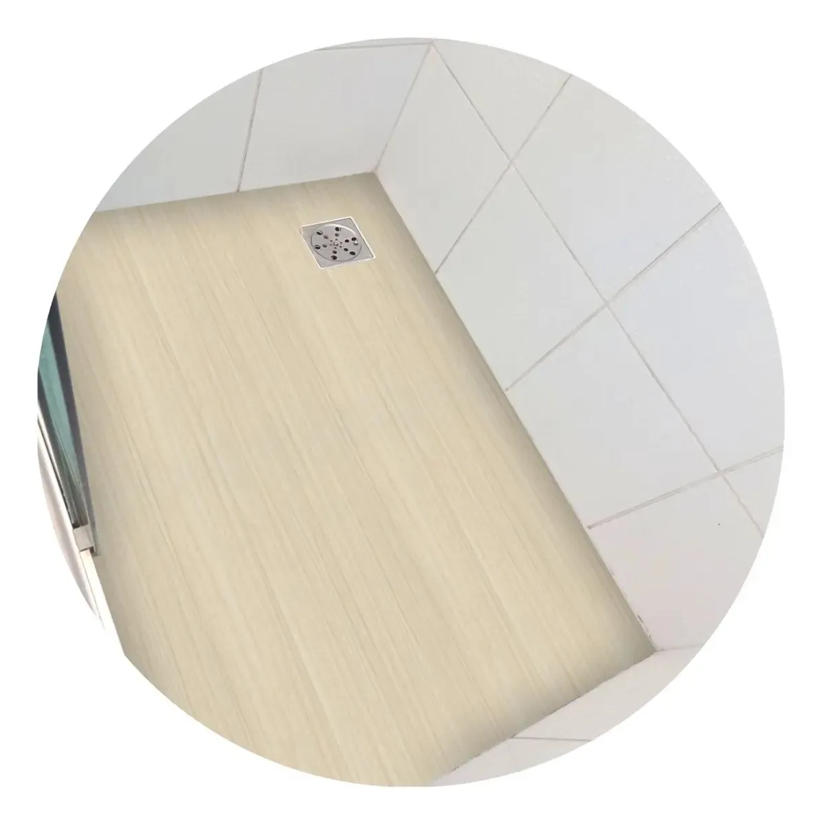 Piso Vinil Para Box Lavável Madeira Cáqui + Kit Instalação