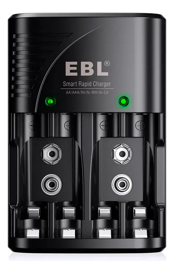 Carregador Inteligente Ebl Para Pilhas Bateria Aa Aaa 9v