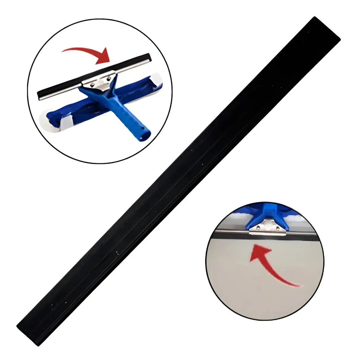 Régua De Borracha Para Rodo Limpa Vidros Profissional 35 Cm