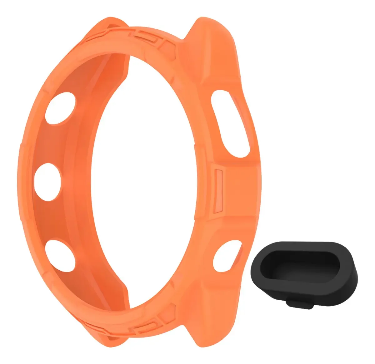 Kit Capa +tampa Plugue Compatível Com Garmin Forerunner 965
