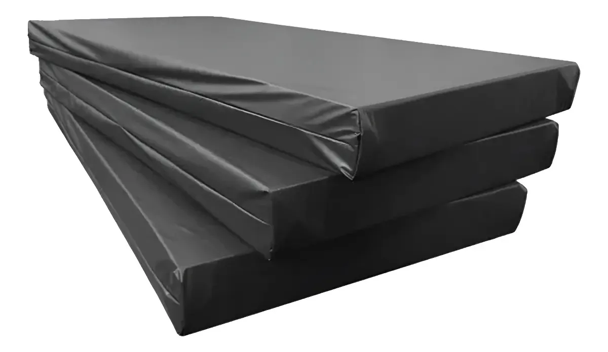 Kit 3 Colchões Solteiro D33 BEFLEX Espumas Impermeáveis 78x188x16 cm Preto