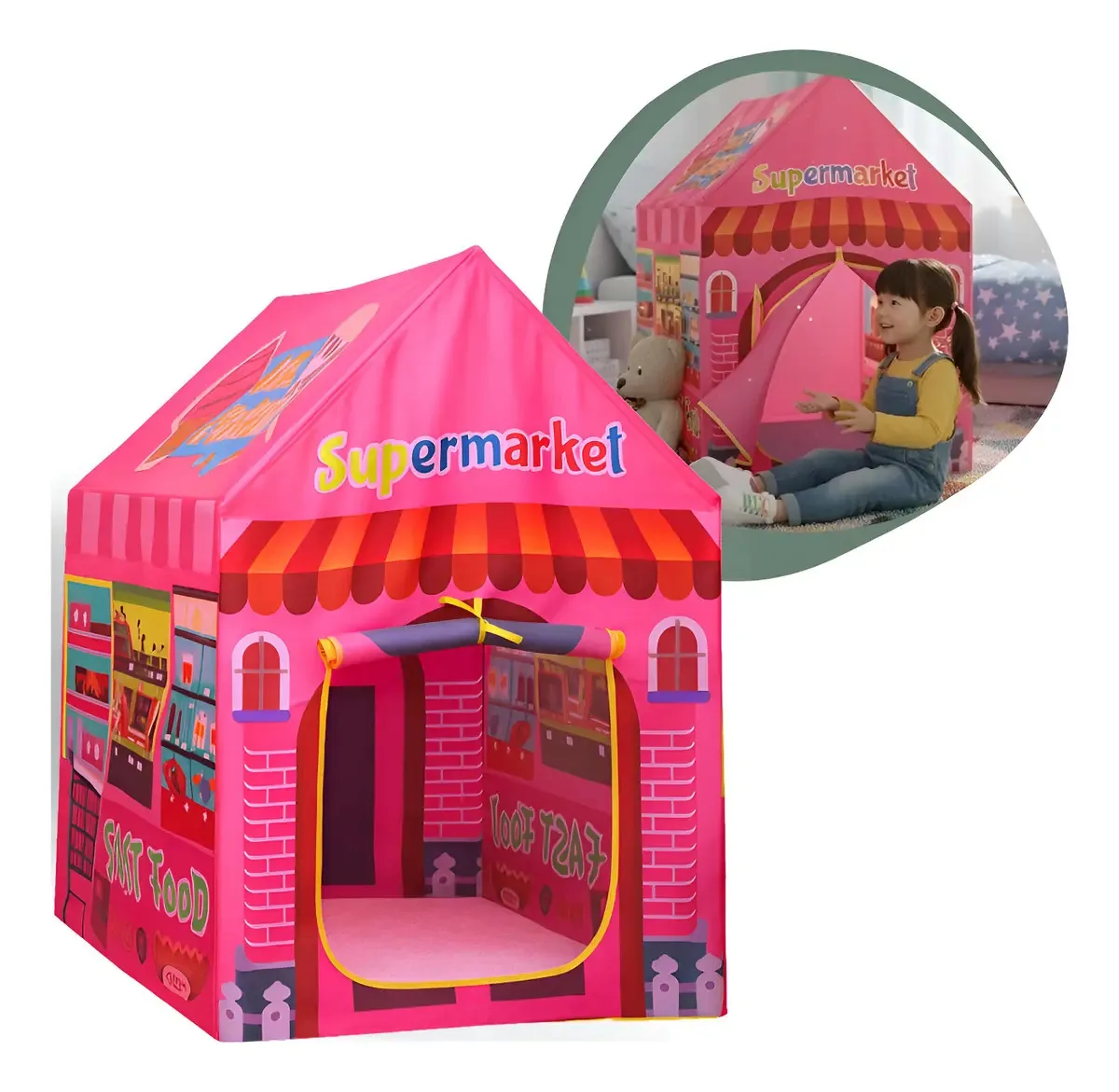 Barraca Infantil Toca Tenda Casinha Fast Food Divertido