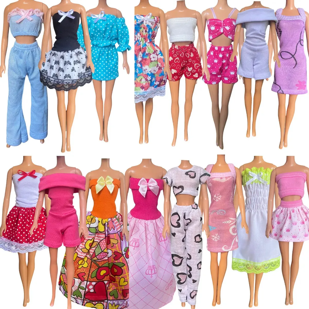 Kit 22 Itens Roupas Para Boneca Cores Sortidas Diverso
