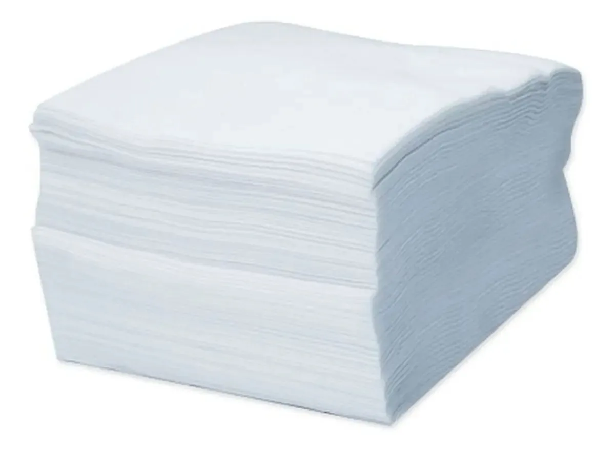 Kit Com 100 Unidades Panos Descartaveis Liso Branco Ober