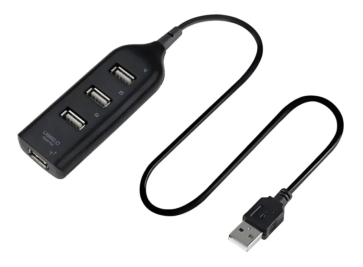 Adaptador Usb 4 Portas Hub 2.0 Speed