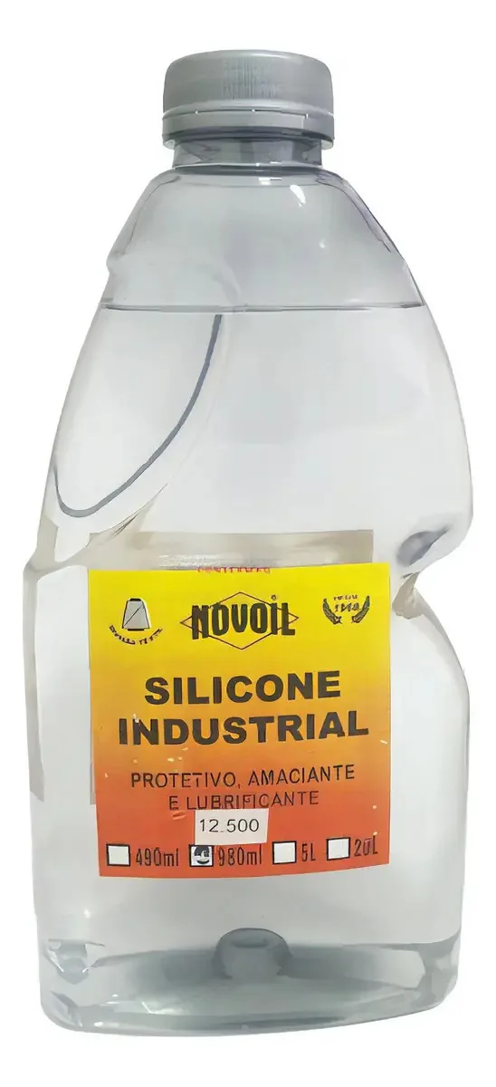 1 Litro Óleo Silicone 12.500 Lubrificante Puro P/ Esteiras