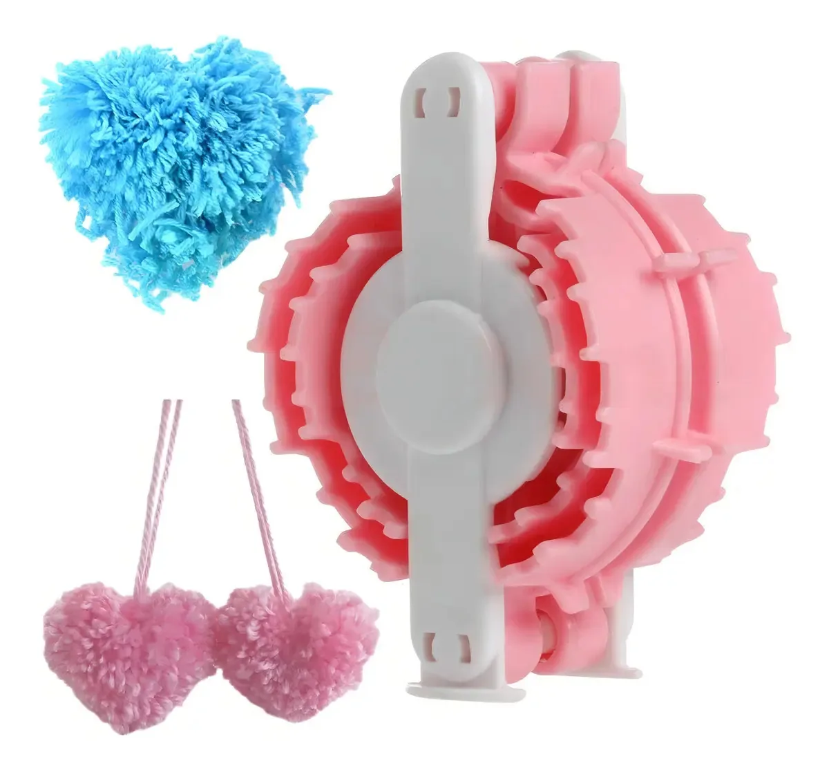 Máquina de Tricô para Fazer Pompons Coração Consermaq