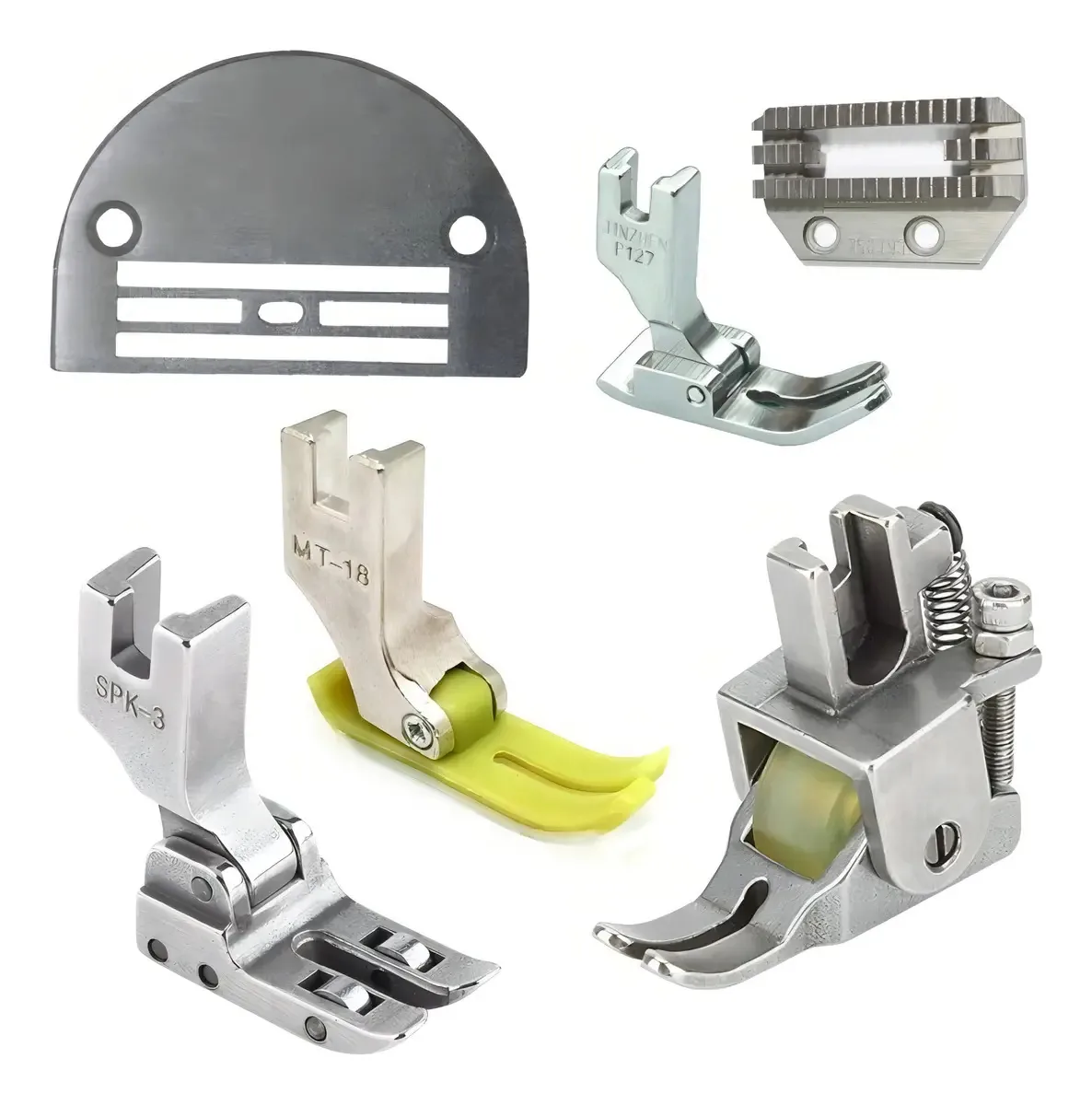Kit 6 Calcadores Reta Industrial P/ Costura Pesada