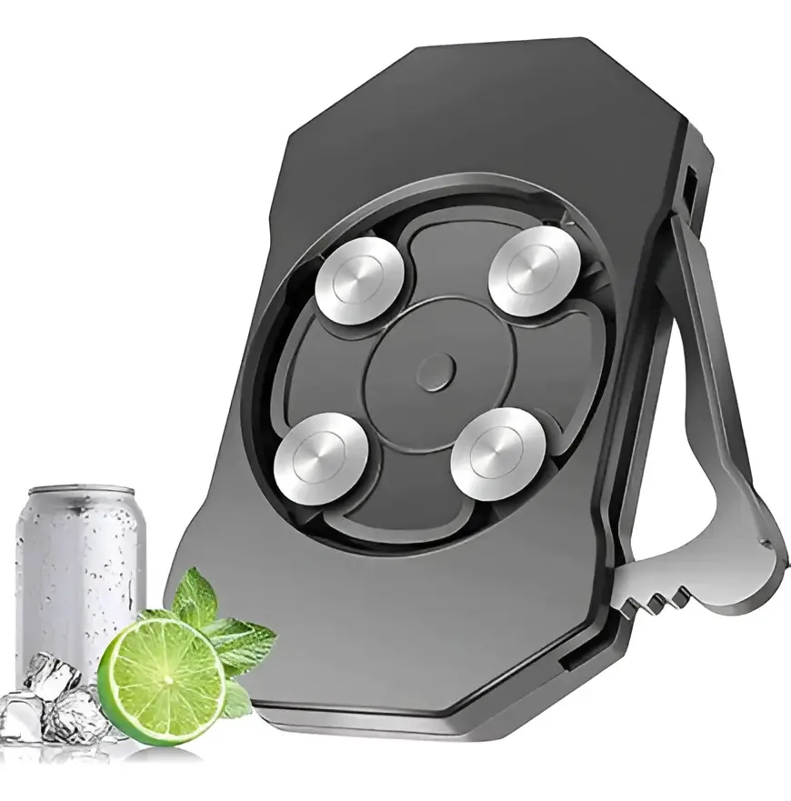 Abridor Latas Cerveja Refri Suco Inteligente Profissional Cor Cinza