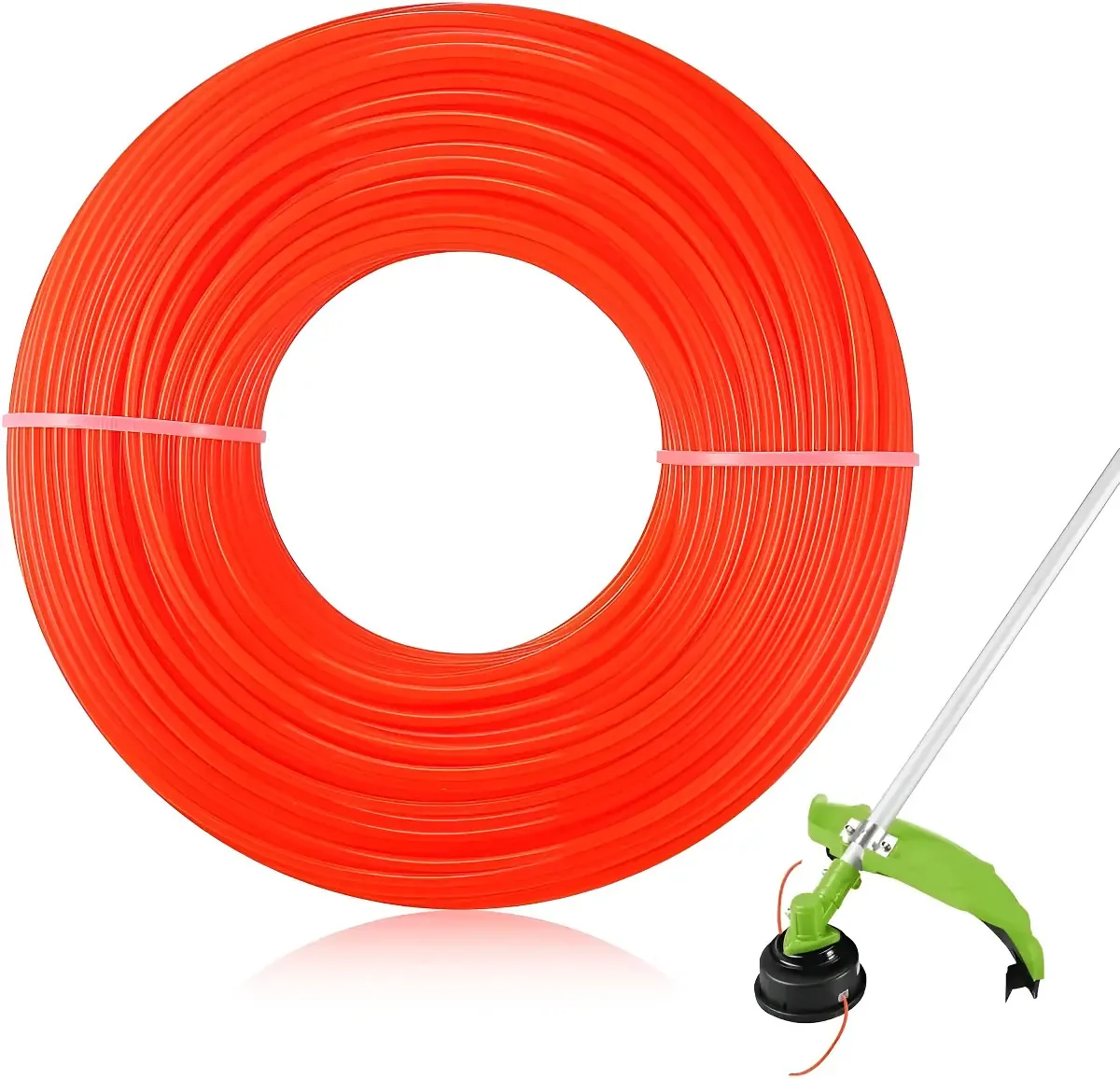 60 Metros Fio Nylon P/ Roçadeira Corta Grama - Quadrado 2.4 Cor Variável