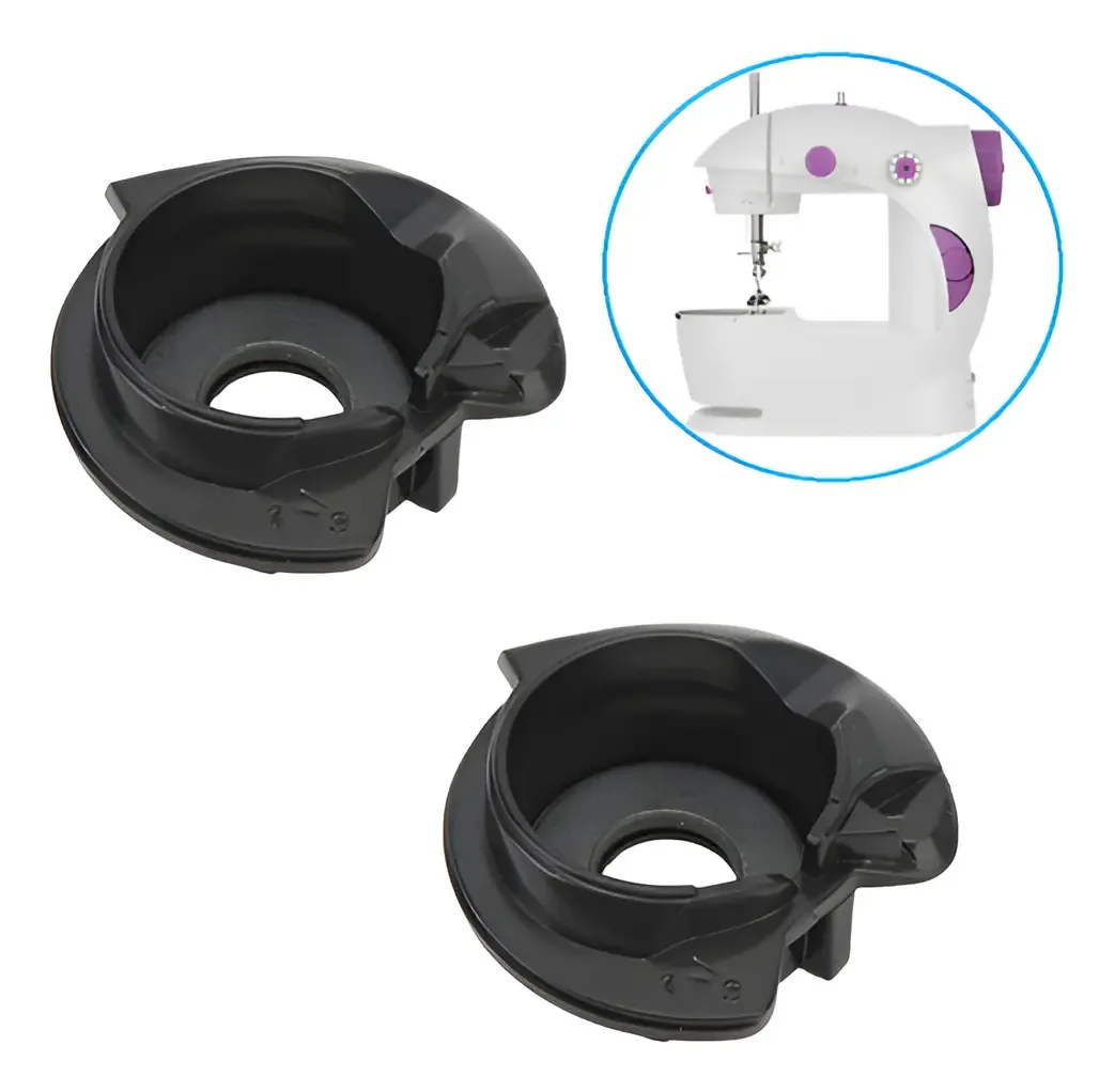 Caixa de Bobina c/ Ímã Interno p/ Mini Máquina Costura Modelo 202 Kit 2 Peças