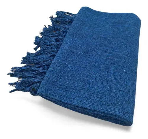 Manta Sofá Decoração Casa Acochegante E Acolhedora Cor Azul