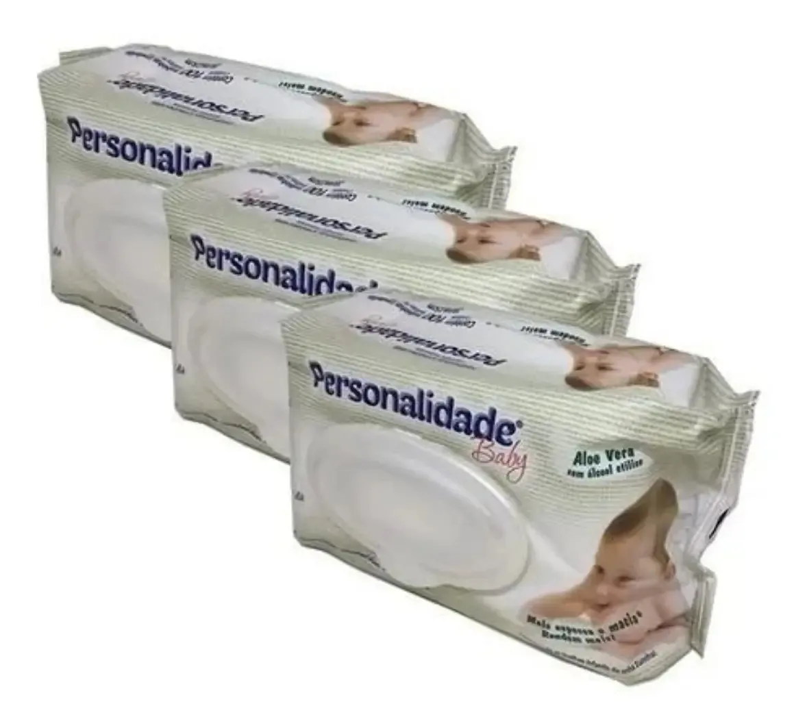 Kit Lenços Umedecidos Personalidade Baby 300un Hipoalergênico Sem Álcool