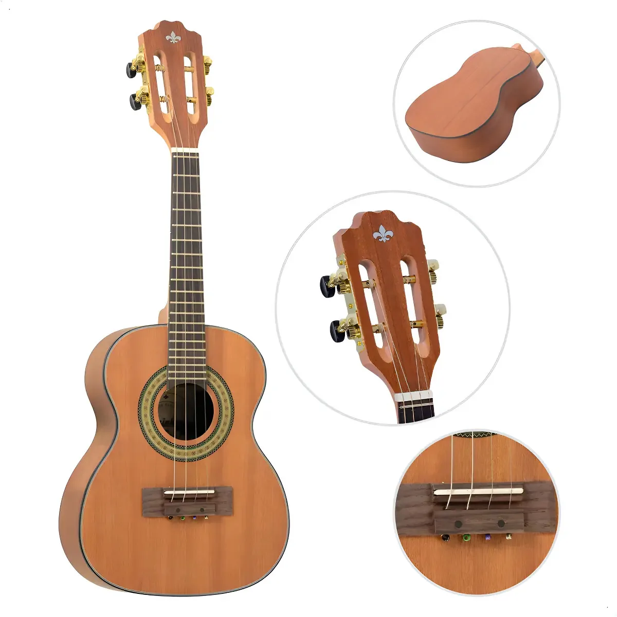 Cavaco Strinberg CS-25 MGS Acústico Profissional Fosco em Mogno – Som Brilhante, Conforto e Durabilidade, Ideal Para Samba, Pagode, Chorinho, Estudo e Apresentações ao Vivo