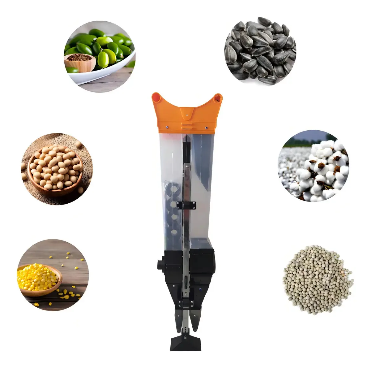 Plantadeira e Adubadeira Matraca Automática Agro Prime 2 Reservatórios 80cm
