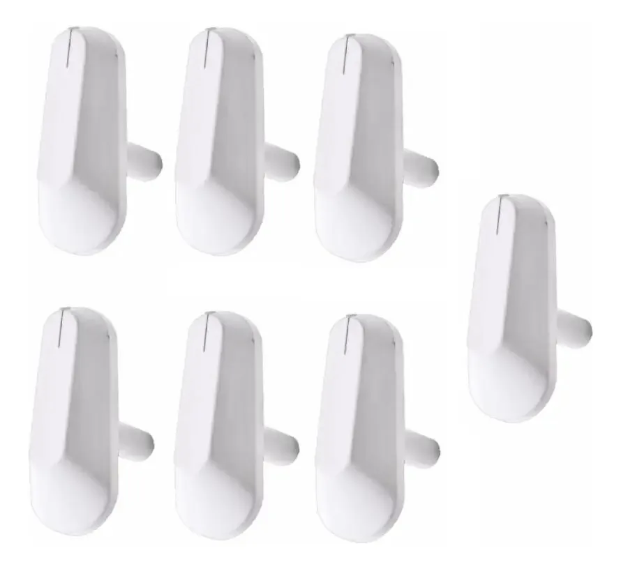 Botão Fogão Ge Branco 7 Peças