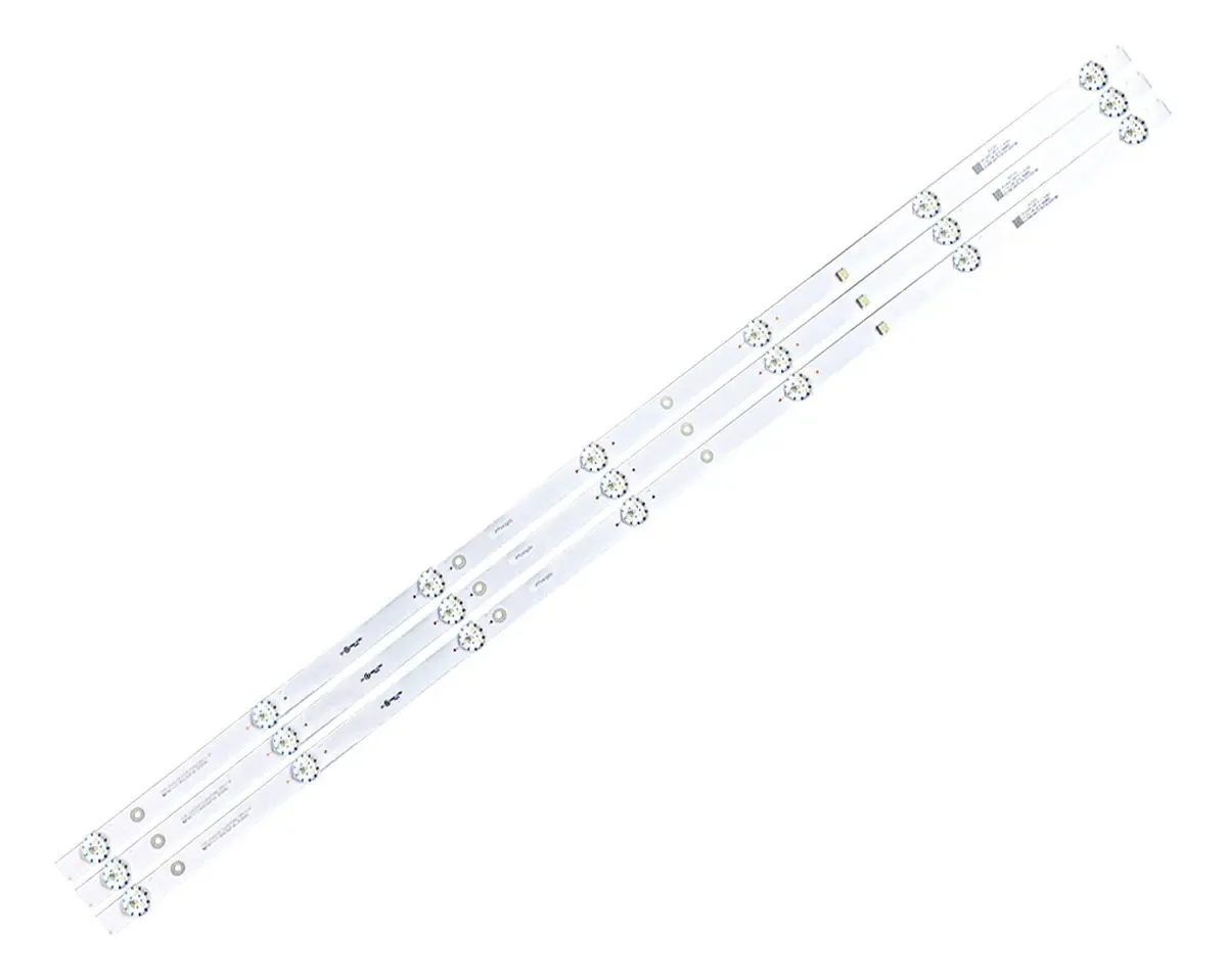 Kit 3 Barras Led Tudo Eletro Compatível Ptv43g50sn 43 Polegadas