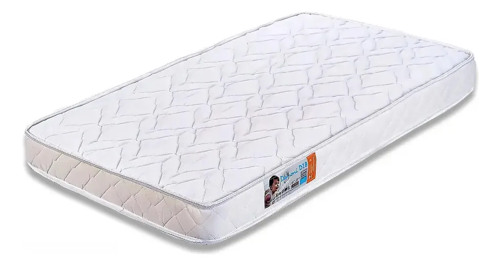 Colchão De Berço Damoni Branco Padrão Americano 70x130x10cm