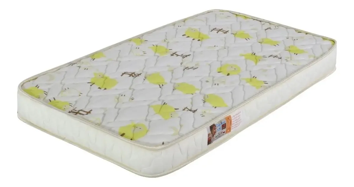 Colchão Berço Damoni Carneirin 60x130x8 Branco