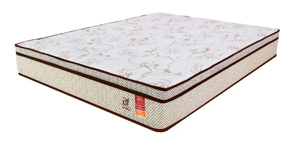 Colchão Casal 138x188cm Molas Ensacadas Bamboo BF Colchões