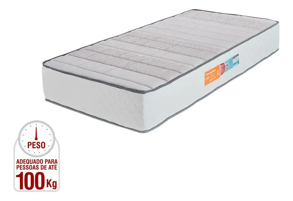 Colchão Enrolado Fit D33 F.a Colchões Solteiro 88x188x25cm