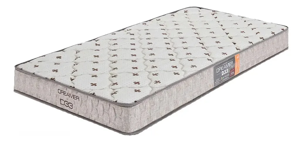 Colchão Dreamer Marrom D33 F.a Colchoes Solteiro 88x188x14cm