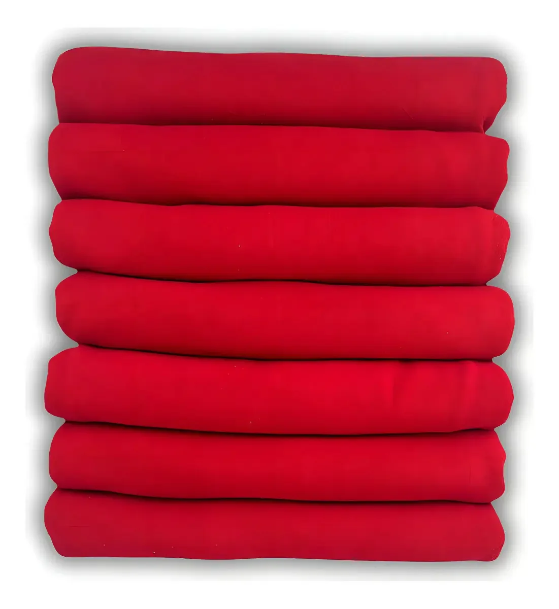 Kit 30 Panos de Prato Santa Margarida Algodão Liso Vermelho 69x41cm