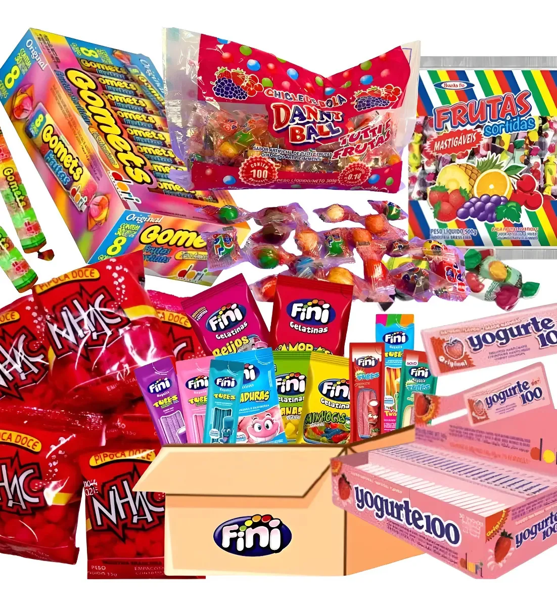 Kit Doces 20 Sacolinhas Surpresa Guloseimas Festa Infantil