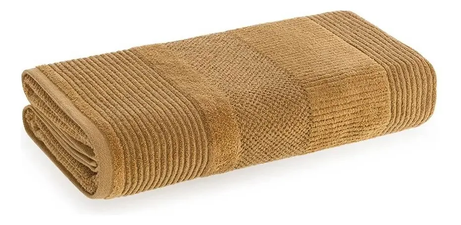 Toalha Rosto Karsten 100% Algodão Realce Avelã Cor