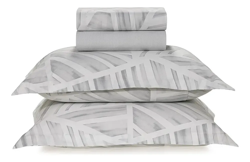 Jogo De Cama 4 Pecas Moura Estampado Tamanhoemcm 29000x25000 Retangular King Composicao 100 Algodao