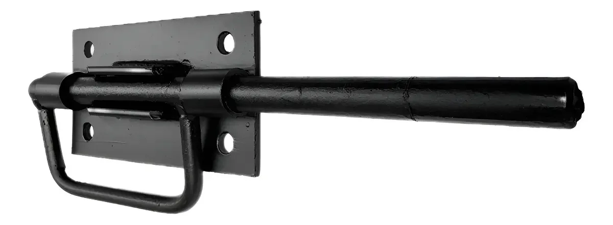 Tranca Ferrolho Tarza Preto Para Portas E Porteiras 10 Unidades Aço