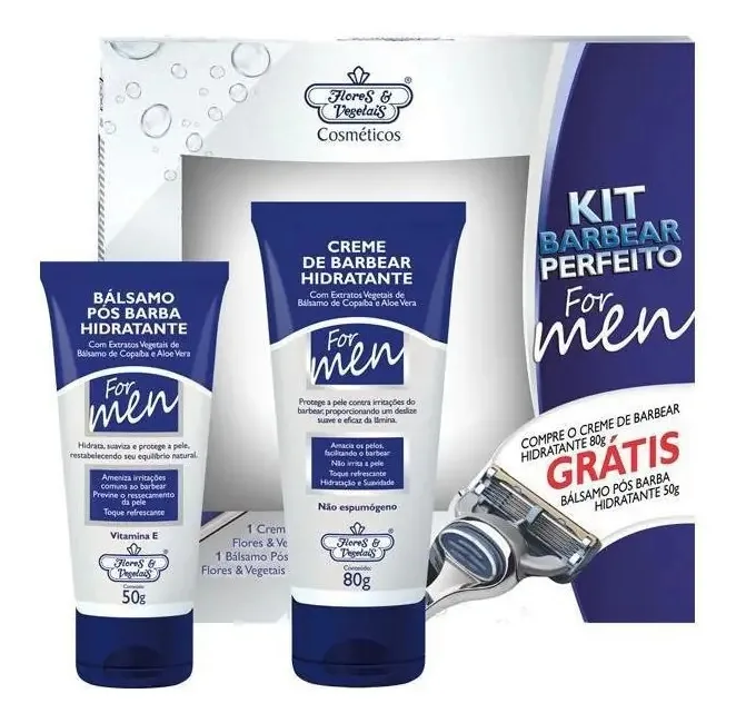 Creme De Barbear + Bálsamo Pós Barba Acompanha 80g
