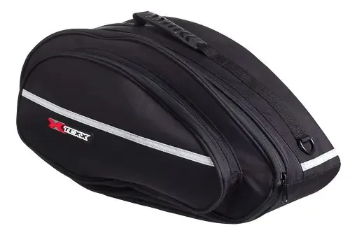 Alforje Lateral Texx Black Knight Universal Expansível Preto