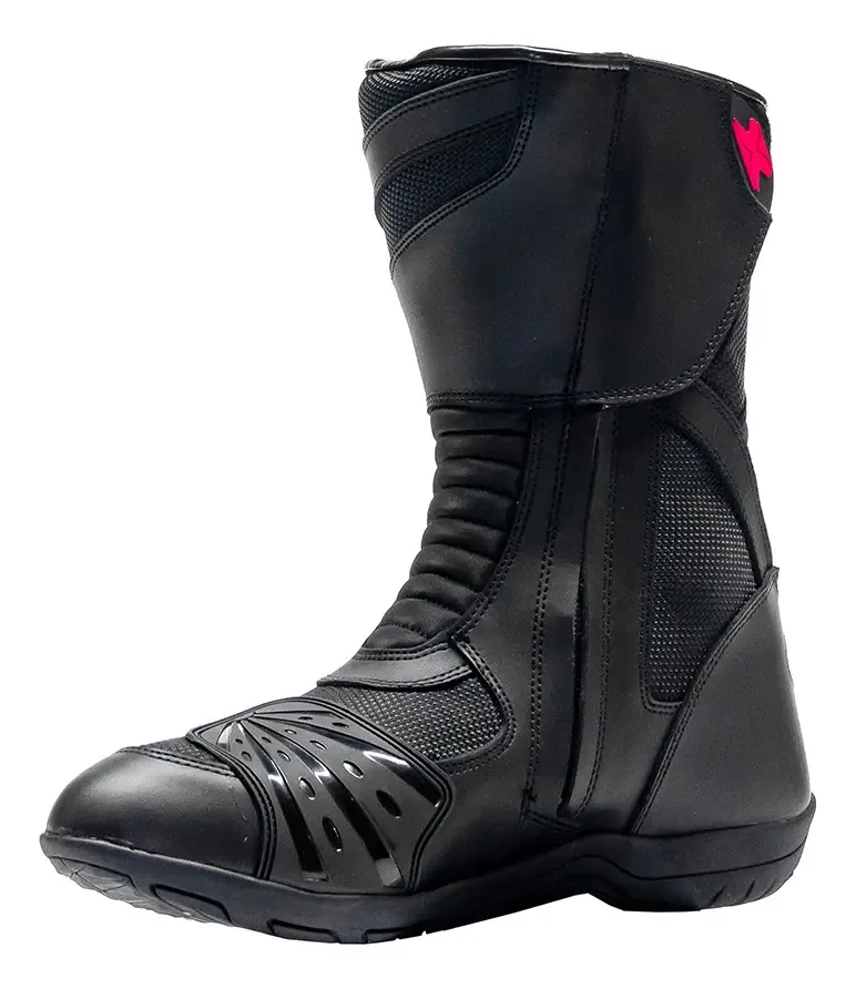 Bota Texx Masculina Moto Impermeável Strike V2 Proteção Conforto Motociclista Resistente Couro Cano Longo Tipo Coturno Rígido Tamanho 41