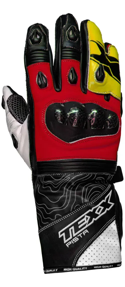 Luvas Texx Pista Cor Vermelho/Amarelo Tamanho 5xl