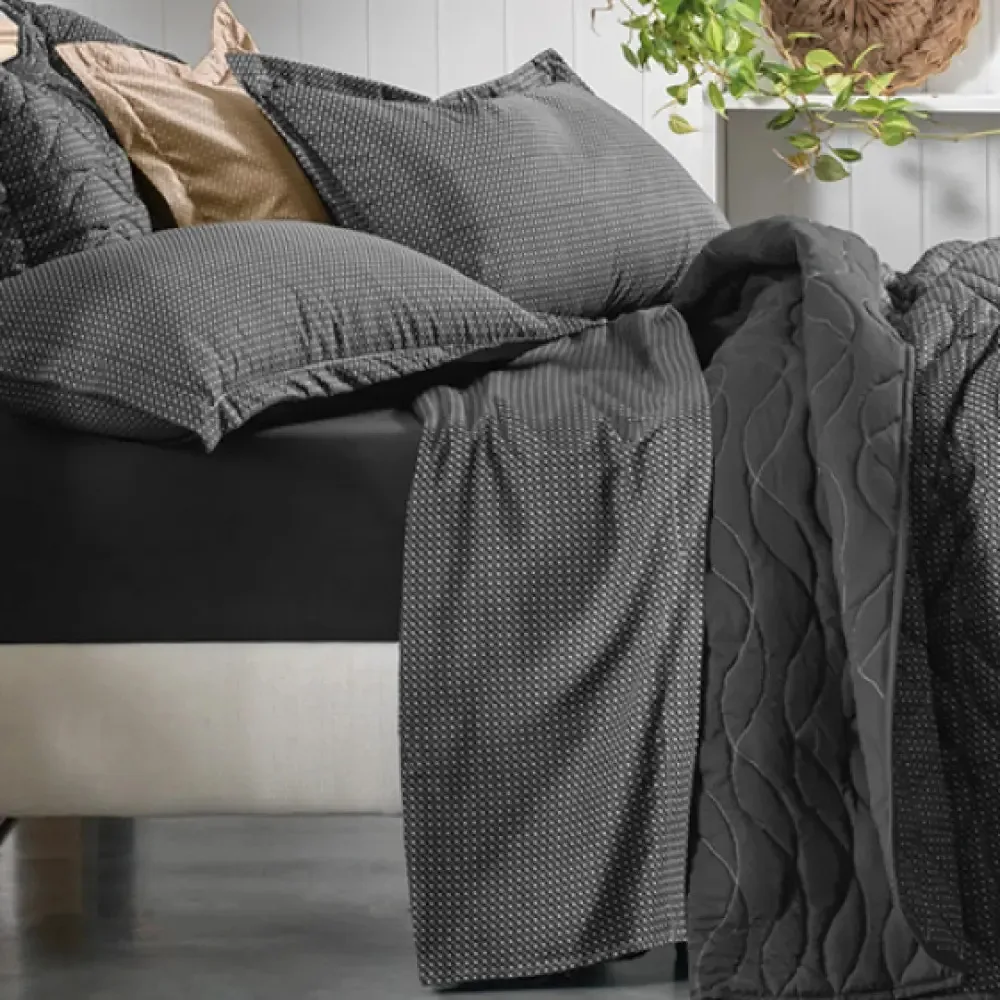 Jogo Cama Lençol Queen Altenburg Toque Acetinado Slim Cor Preto