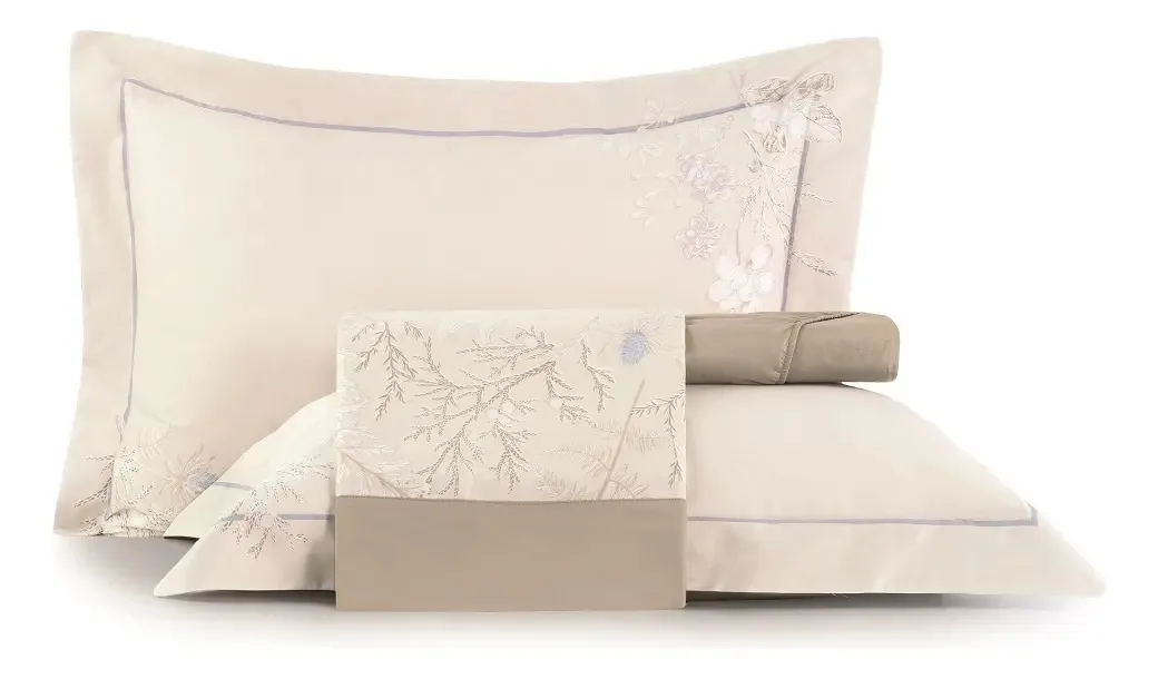 2,20m X 2,50m Jogo Cama 4 Pc Cetim Sublime Colina