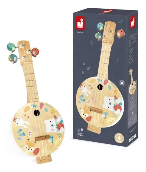 Brinquedo Banjo Infantil Instrumento Musical Janod