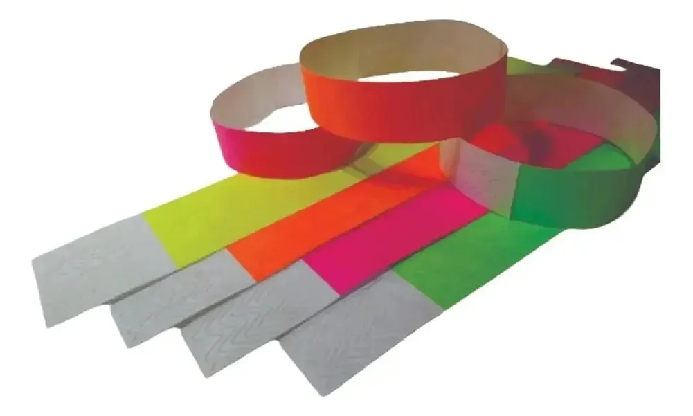 100 Fitas Pulseiras Identificação Festas Eventos Congressos