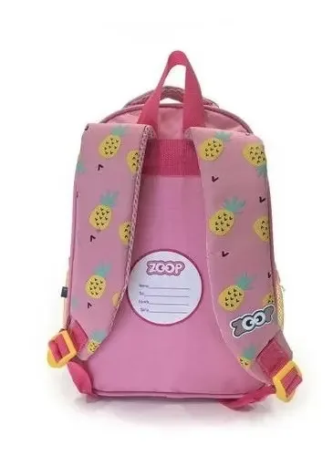 Mochila De Passeio Abacate - Seanite Zoop Cor Rosa Desenho do tecido Abacaxi