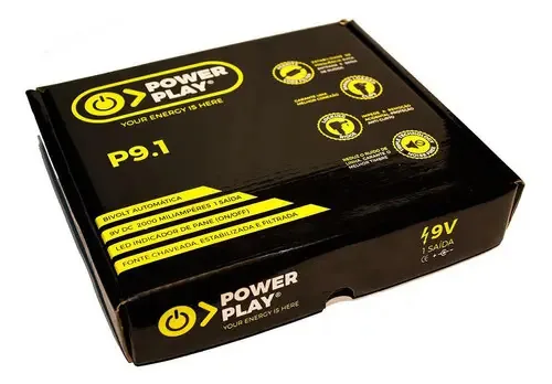 Fonte Power Play P9.1 - 2000ma Para Pedaleiras