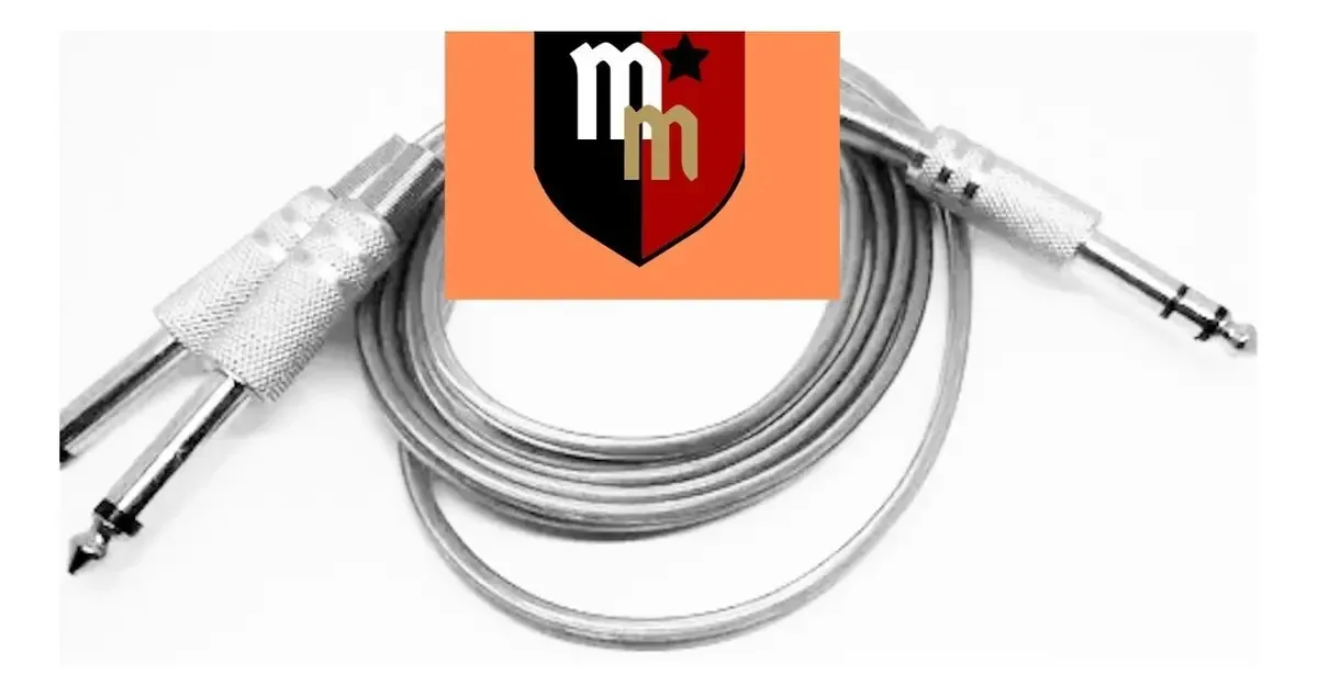 Cabo Áudio P10 Splitter Macho Blindado 3m M&M Cabos
