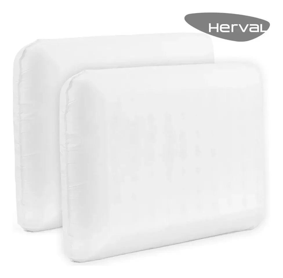Conjunto 2 Travesseiros Herval Maresia, Látex Cor Branco