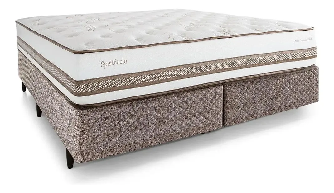 Cama Box Queen Herval Spettácolo, Molas Ensacadas, Palha Palha