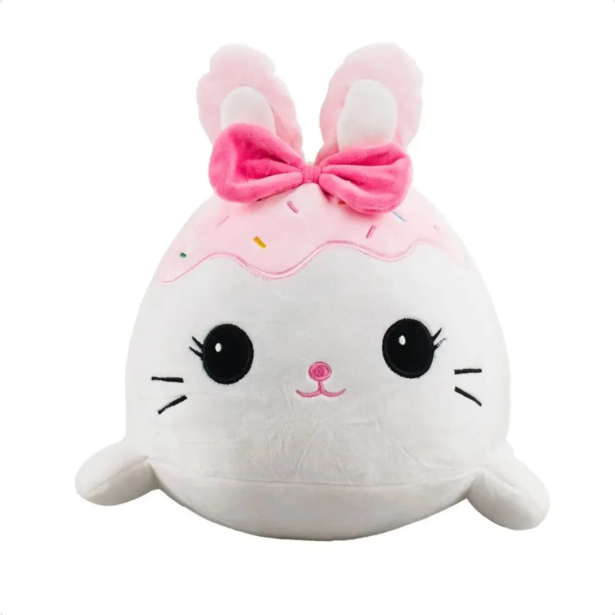Bichinhos Pelúcia Casquinha Sorvete 22cm Presente Fofinho Cor Branco