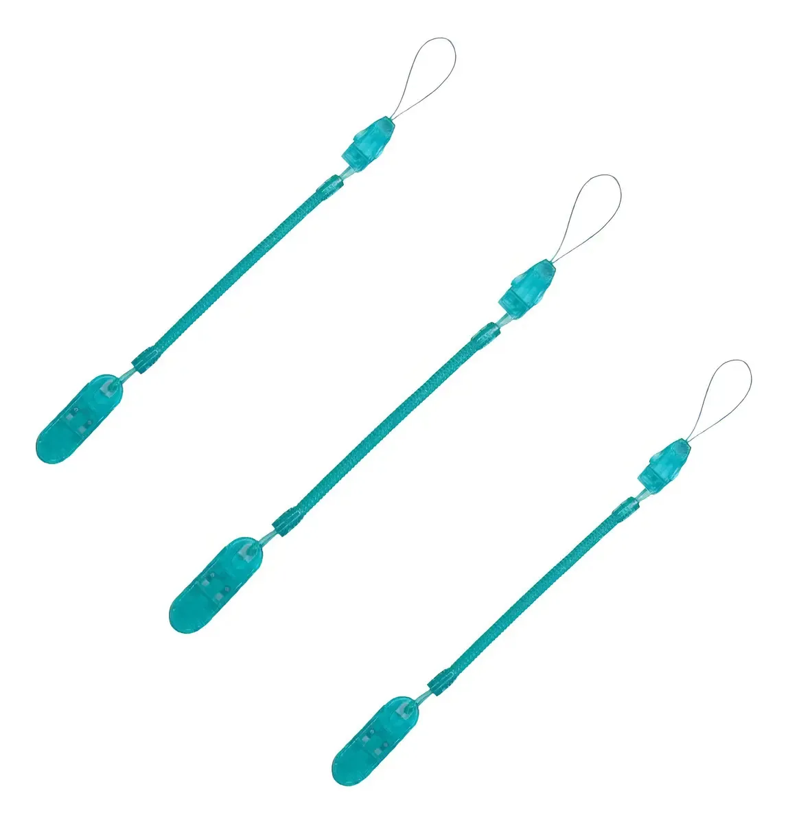 Kit 3 Prendedores Para Chupeta Silicone Mister K Modelo Mola 23cm