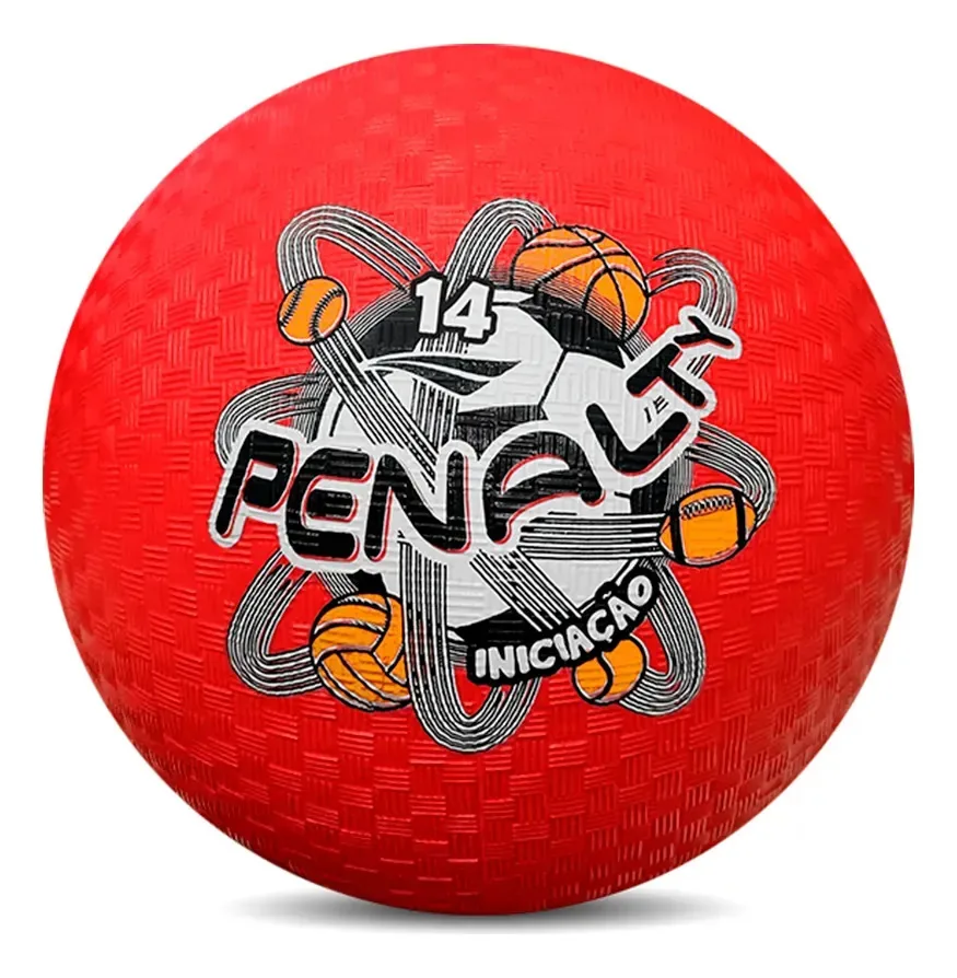 Bola Iniciação Penalty Tamanho 14 XXIV - Bola Infantil Borracha Vulcanizada Toque Confortável Controle e Durável Para Jogar e Aprender Futebol Recreação e Brincadeiras