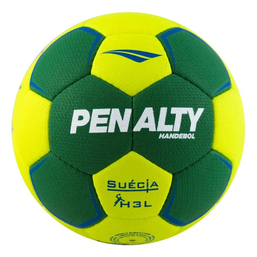 Penalty Bola Hand Suecia H3l Ultra Grip Xxiii Amarelo-verde Bola de Handebol Categoria Masculino para Quadra