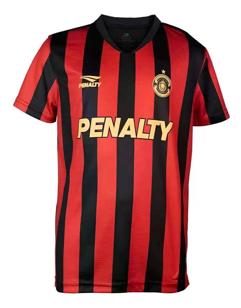 Camiseta Penalty Futebol Titular Juvenil Cor Preto